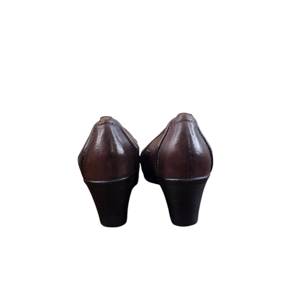 Clarks Bendables Brown Leather Loafer Pumps (11M) - Picture 5 of 9